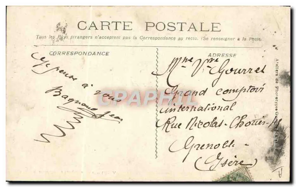 O "IÉNA" — cruzador da Marinha Militar Francesa — editor não identificado - Verso