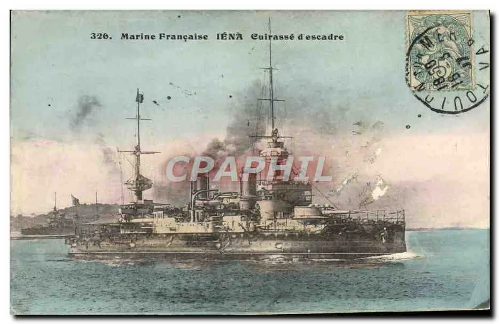 französisches Kriegsschiff — IÉNA — Marine Française, Schlachtschiff — n°326 - Vorderseite