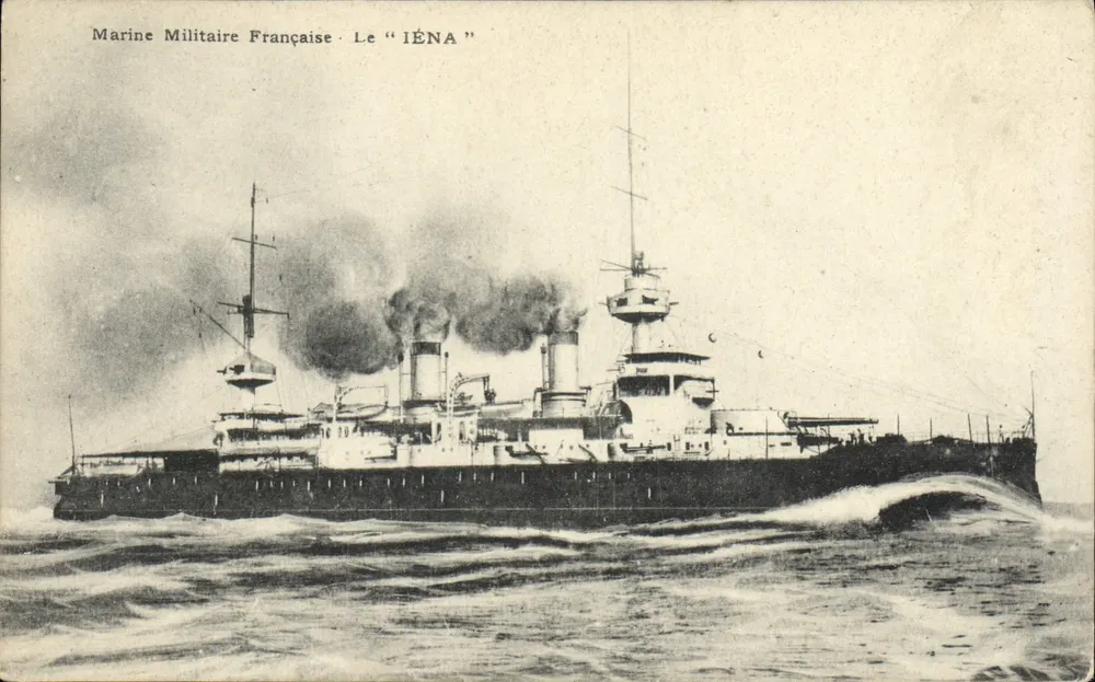 Französische Marine - Das "IÉNA" — Ateliers de Photographie Gurne de Marseille - Vorderseite