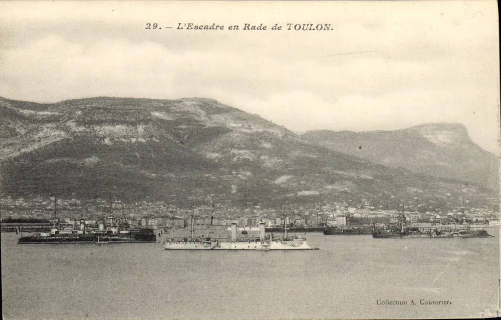 Die Flotte im Hafen von TOULON — Sammlung A. Couturier — n° 29 - Vorderseite