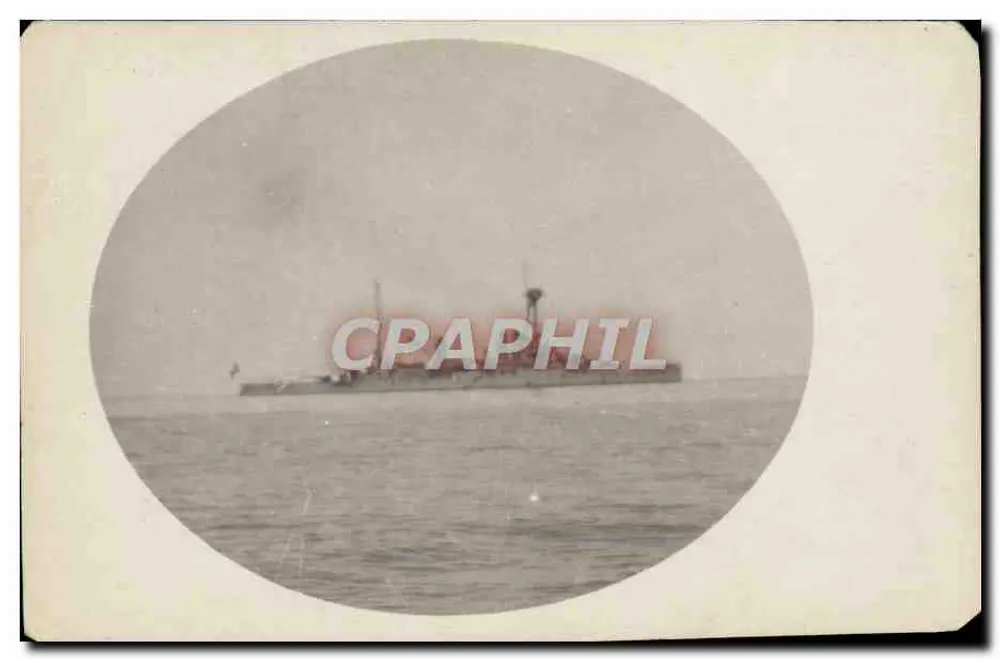 Navio militar — vista no mar — Carte postale n° 174 - Frente