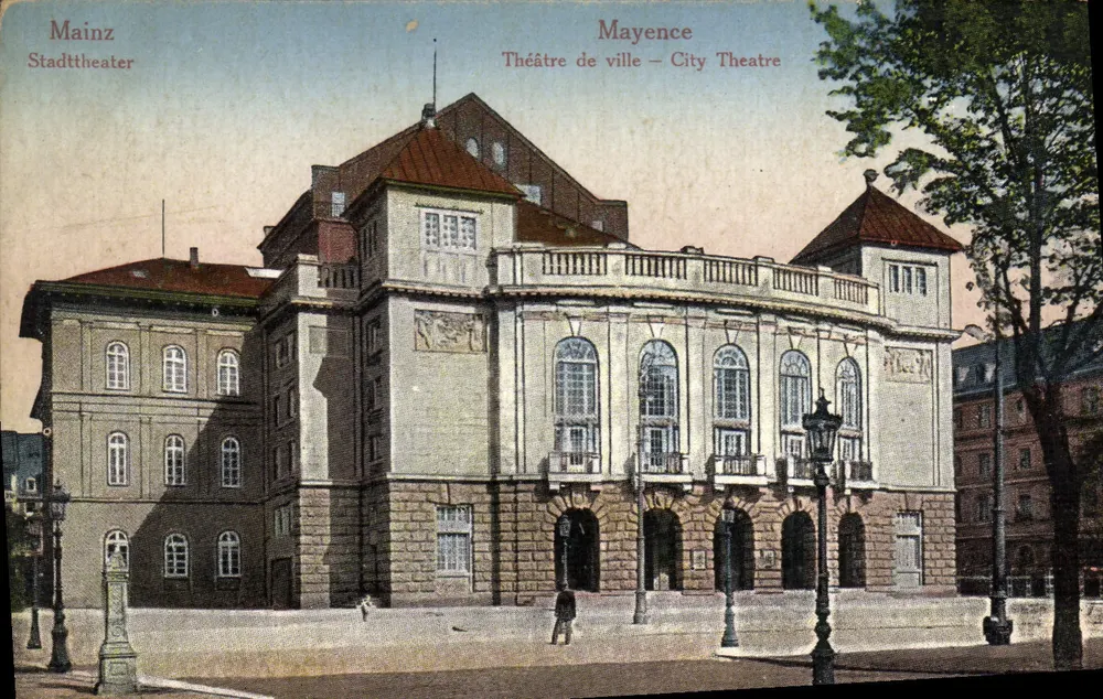 Mainz Stadttheater — Teatro de Cidade — City Theatre — n° 93732 - Frente
