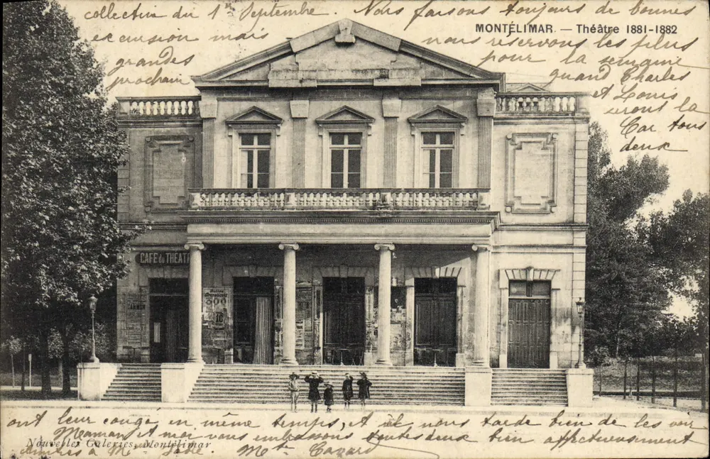 Montélimar — Teatro 1881-1882 — Novas Galerias, Montélimar - Frente