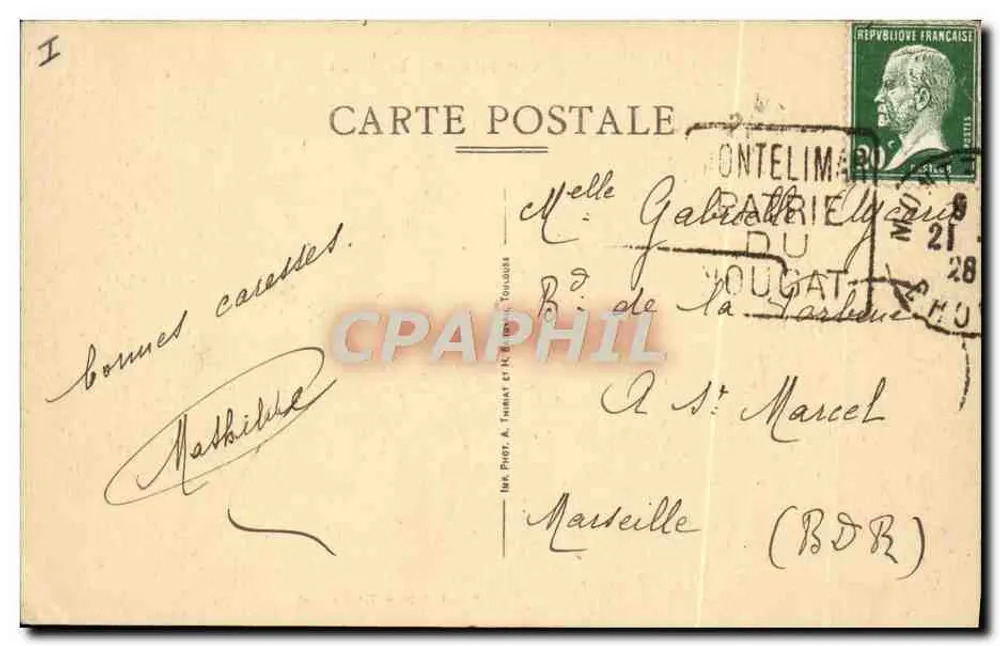Montélimar — O Teatro — Édit. F. Deydler, Tabac - Verso