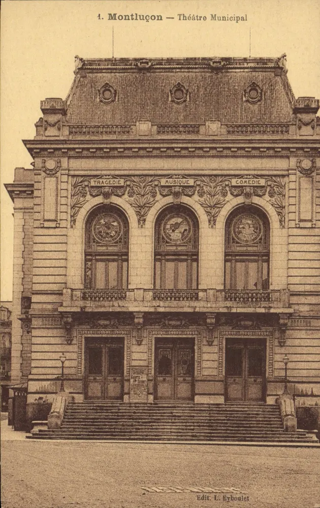 Montluçon — Teatro Municipal — Edit. L. Erbonlet - Frente