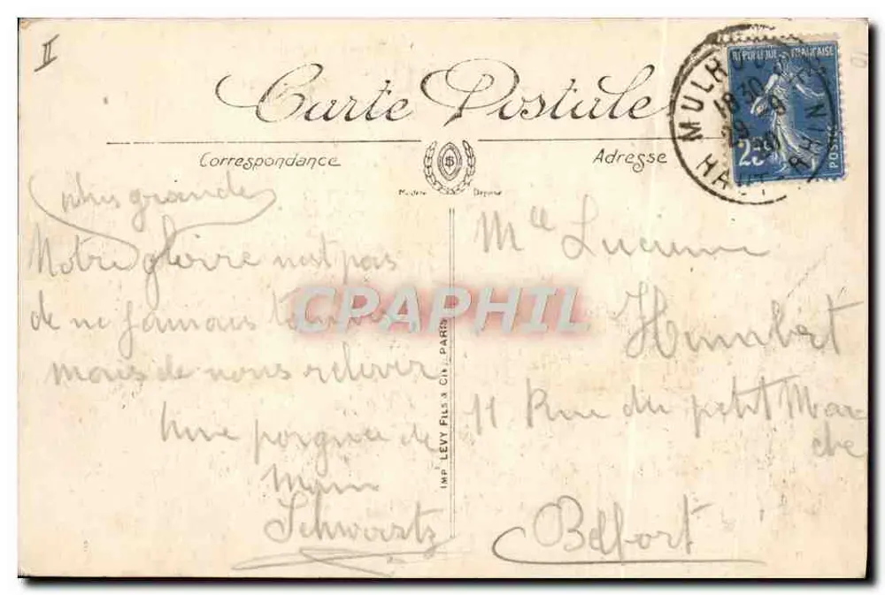 Mulhouse — Le Théâtre — Édition du Louvre, n°23 - Verso