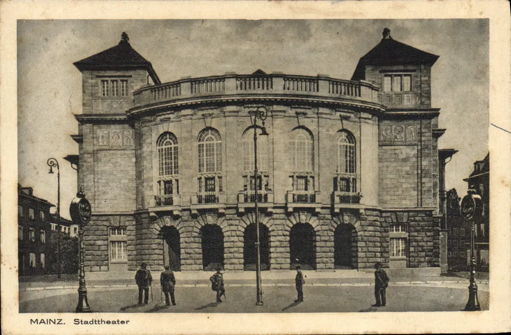 Mainz — Teatro da Cidade — editor desconhecido, número de série não visível - Frente
