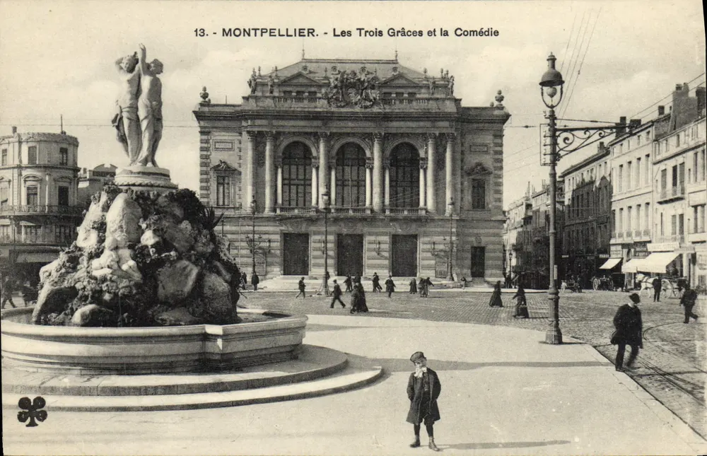 Montpellier - Die Drei Grazien und das Theater - Vorderseite