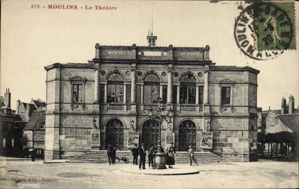 Moulins - O Teatro — editor Paquet, n° 175 - Frente