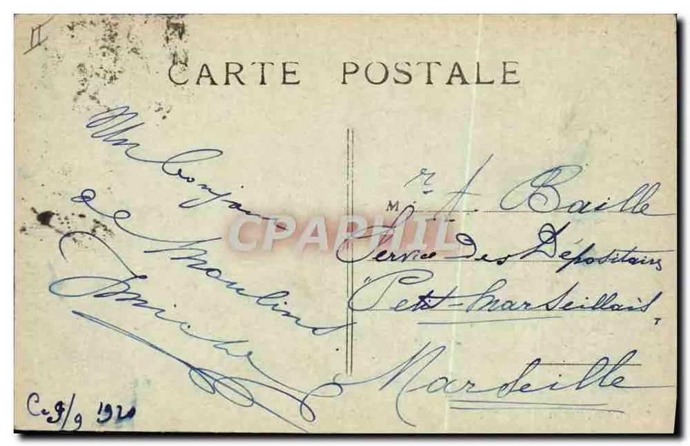 Moulins - O Teatro — editor Paquet, n° 175 - Verso