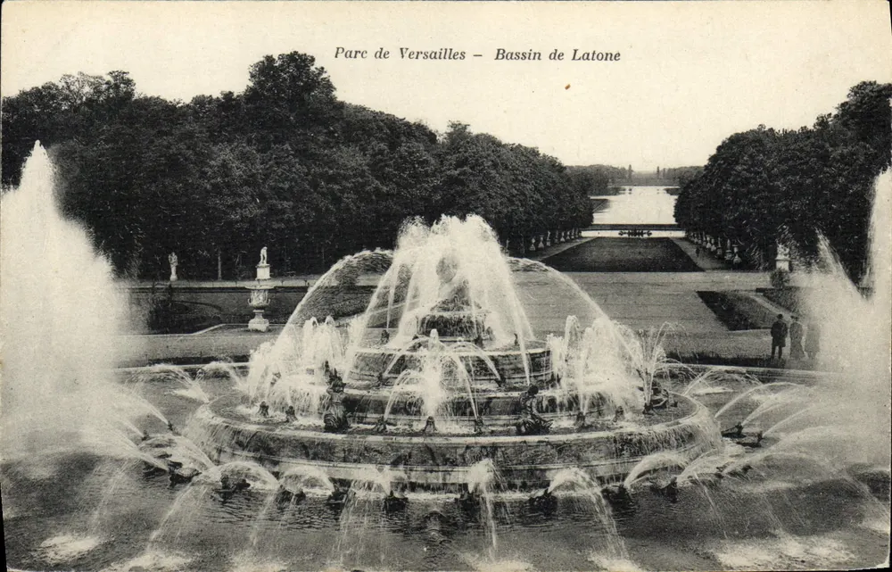 Parque de Versalhes — Bassin de Latone — A. Bourdier, imp.-édit., Versalhes - Frente