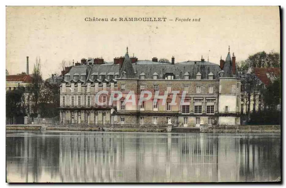 Castelo de RAMBOUILLET — Fachada sul — Éditions J. Charles, Rambouillet - Frente