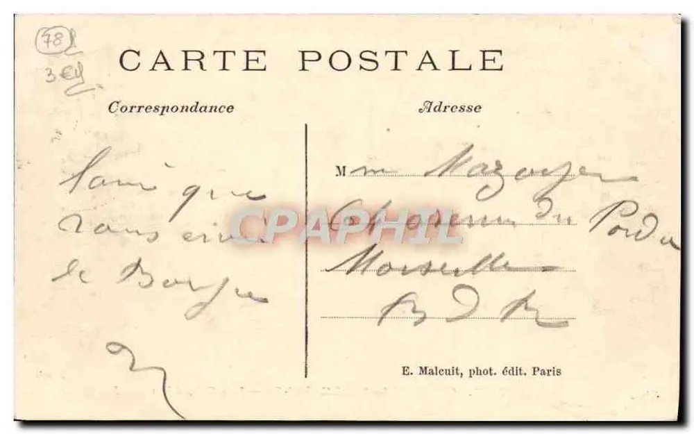 CERNAY-la-VILLE (S.-et-O.) — As Cataratas — E.M. n°2187 - Verso