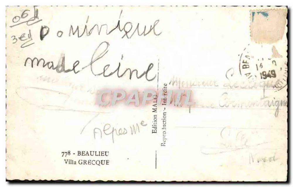 Vista da costa — Éditeur MALO, n°778 - Verso