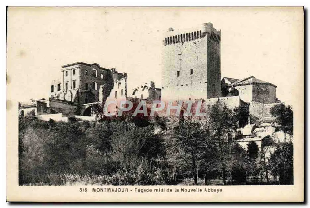 Montmajour — Südliche Fassade der Neuen Abtei — Verlag: Montmajour, Nr. 316 - Vorderseite