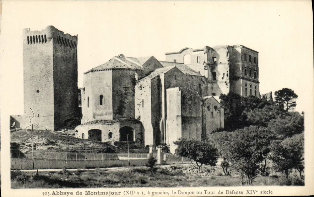 Abtei Montmajour — Ruinen der 12. Jahrhundert-Abtei und des 14. Jahrhundert-Turms — J. George, Nr. 301 - Vorderseite