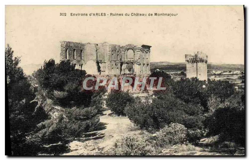 Umgebung von Arles - Ruinen des Schlosses Montmajour — n°302 - Vorderseite