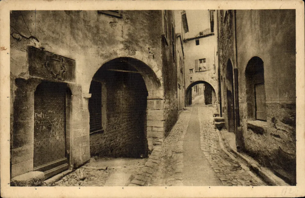 Saint-Paul (Alpes-Maritimes) — Uma Porta Antiga — Edição A. Baux Saint-Paul - Frente