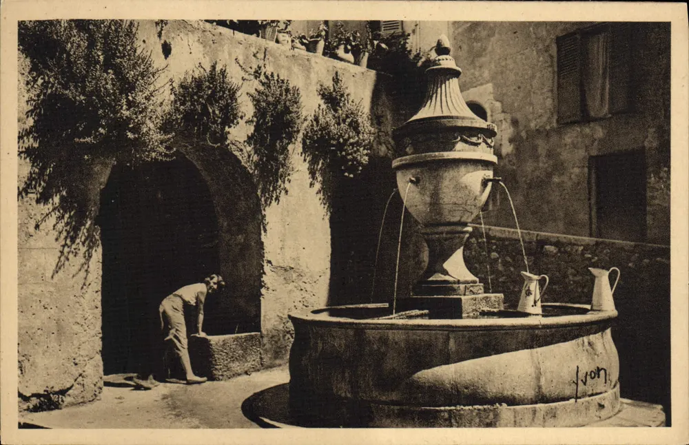 Saint-Paul (Alpes-Maritimes) — Die Alte Quelle — Les Éditions d'Art YVC, Paris - Vorderseite