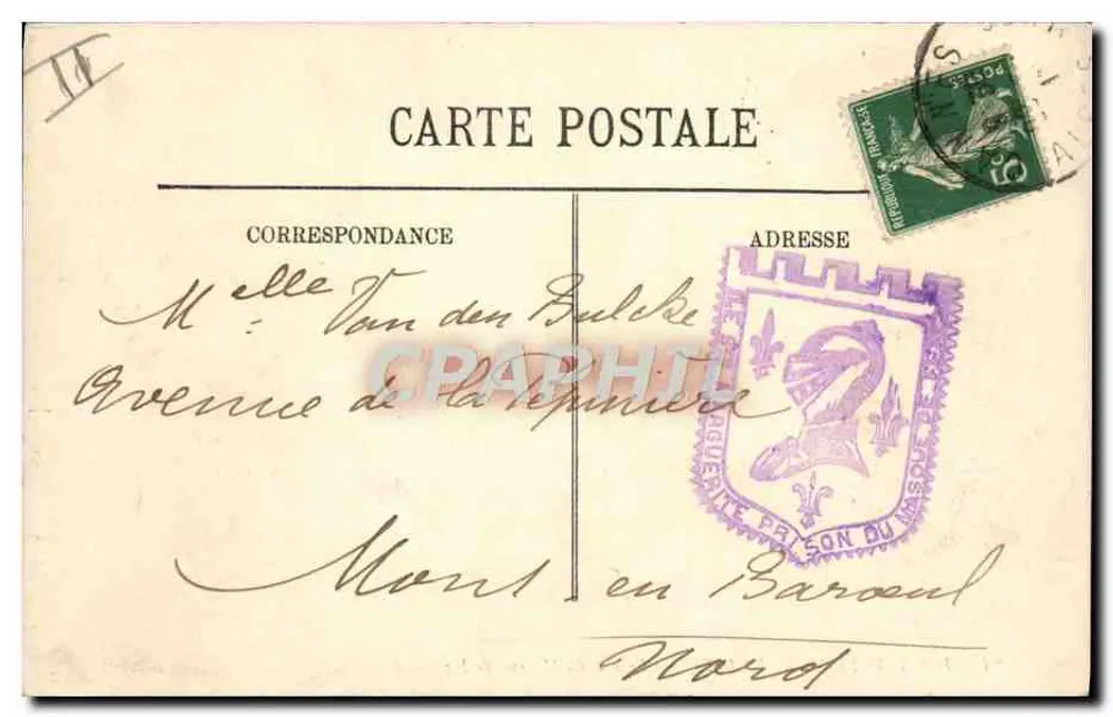 Insel Sainte-Marguerite — Gefängnis des Mannes im Eisenmasken — LL - Rückseite