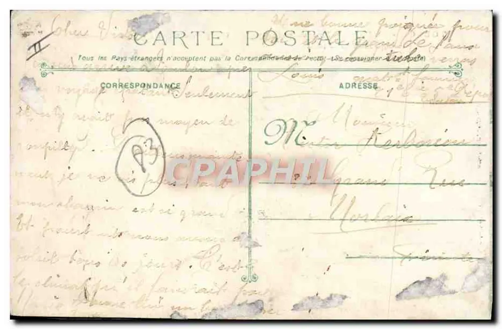 Toulon - 5. Lager - Haupteingang - Wachhaus - Die Gefängnisse - Phototypie Marius Bar - Toulon - Rückseite