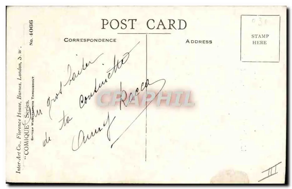 Weihnachten — Schlafendes Kind — Inter-Art Co. Nr. 4086 - Rückseite