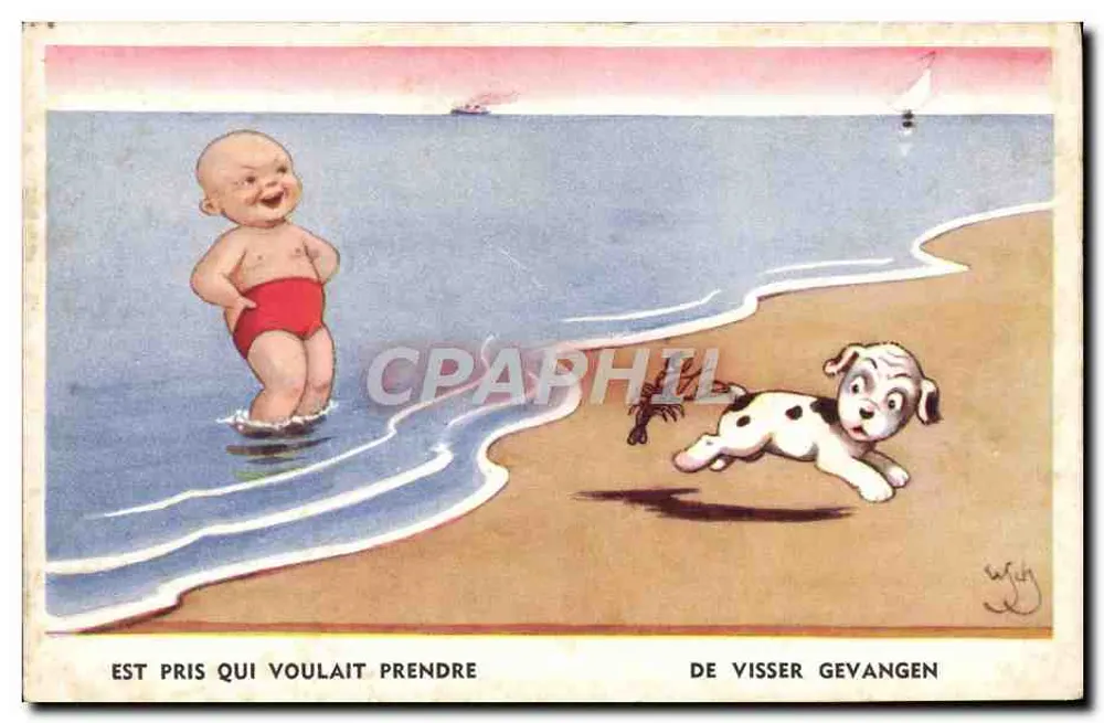 Bebê e filhote na praia — Editor: P. B. - 532/10 - Frente