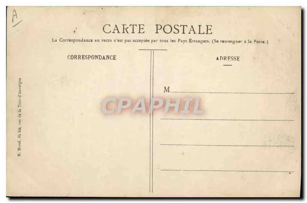 Maison PERNOD Fils — Le Doubs devant les Jardins de l'Usine — M. Marel, 34 bis, rue de la Tour-d'Avagne - Rückseite