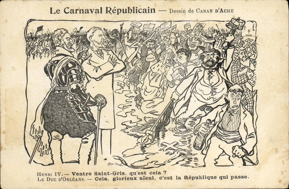 Der republikanische Karneval — Zeichnung von Caran d'Ache - Vorderseite