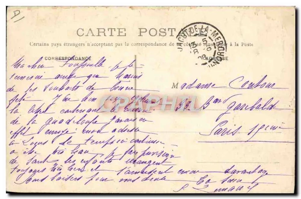 Brettonische Mühlen — Apfelquetscherturm — Verleger: P. B. L. (Nr. 10) - Rückseite