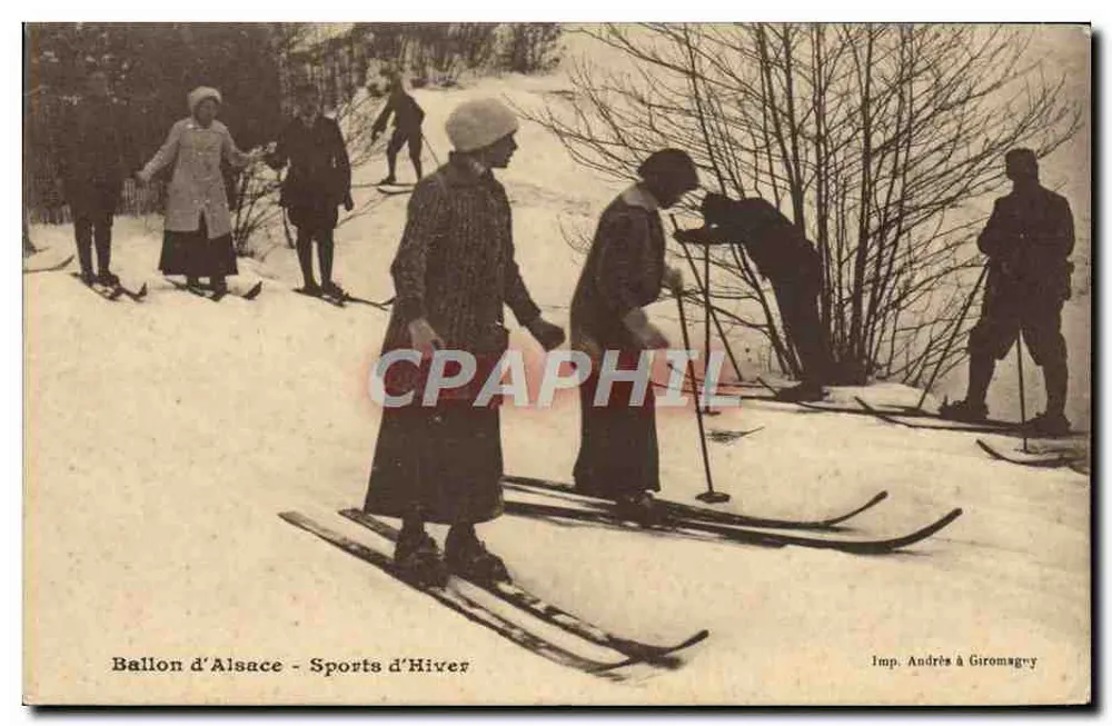 Ballon von Elsass - Winter-Sport — Imp. Andrès à Giromagny - Vorderseite
