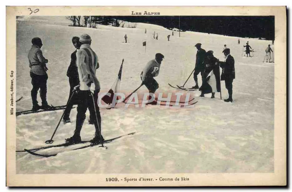 Die Alpen - Winter-Sport - Skirennen - Mille Jonberr, Adineur, Gap - Vorderseite
