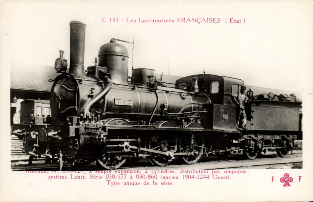 Locomotiva 030-729 — Série 030-577 a 030-860 — Estado - Frente