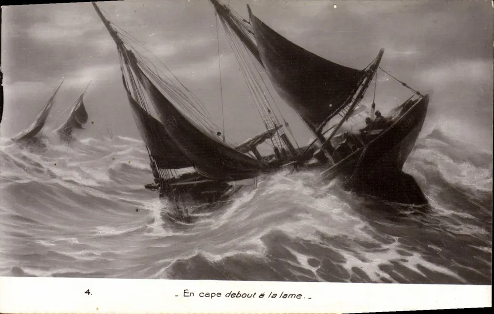 Schiff auf der Welle — maritime Illustration — n°4 - Vorderseite
