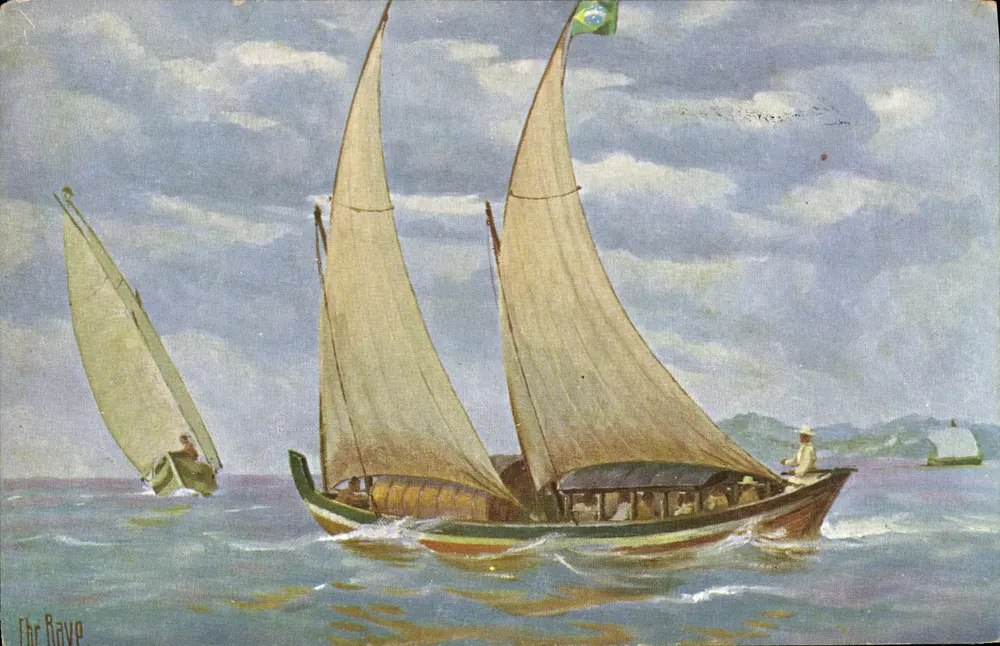Embarcações a vela brasileiras — Marine-Galerie, n° 114 — editor não visível - Frente