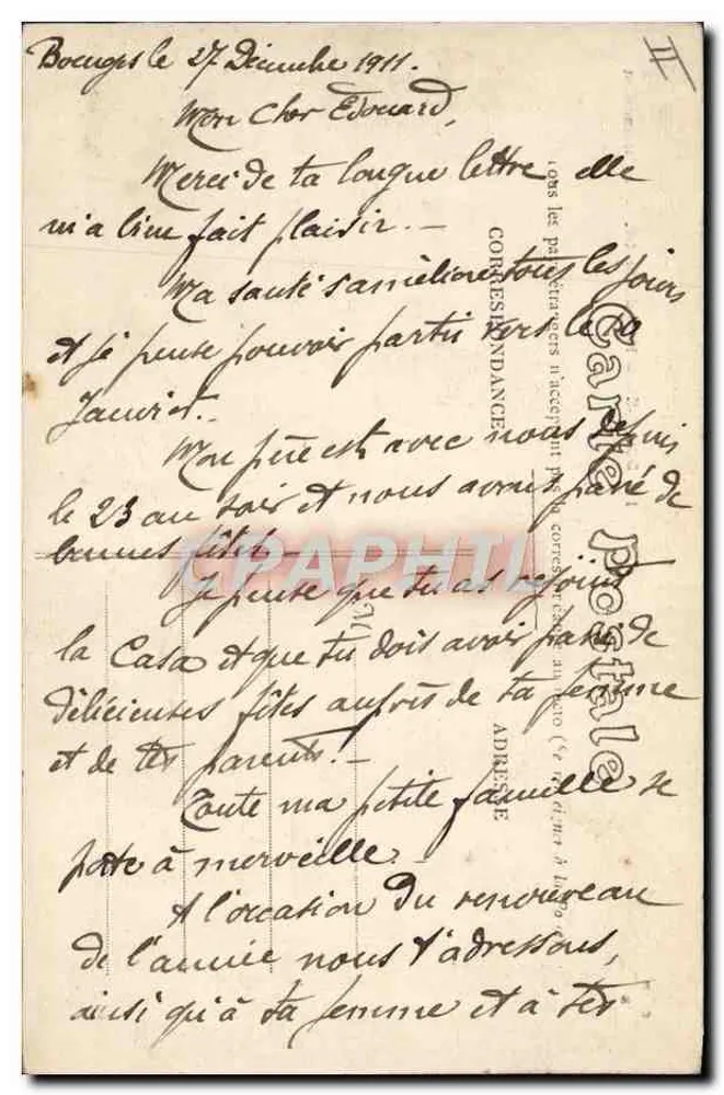 Bourges — Militärkrankenhaus — Die Kasernen — Verlag E M B, Nr. 148 - Rückseite