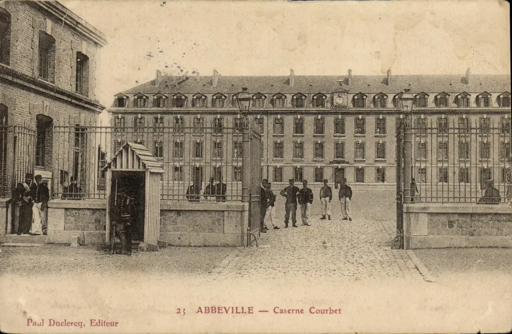 Abbéville — Courbet-Kaserne — Paul Duclercq, Verleger - Vorderseite