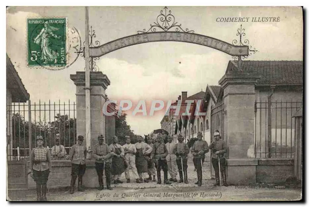Eingang zum Hauptquartier Margueritte (6. Husaren) — Commercy — Verlag Commercy Illustré - Vorderseite