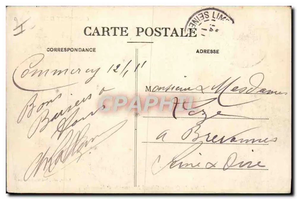 Eingang zum Hauptquartier Margueritte (6. Husaren) — Commercy — Verlag Commercy Illustré - Rückseite