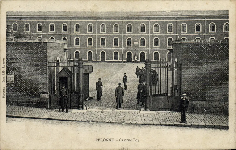 Péronne - Caserne Foy — Imp. Lib. Lojson - Vorderseite