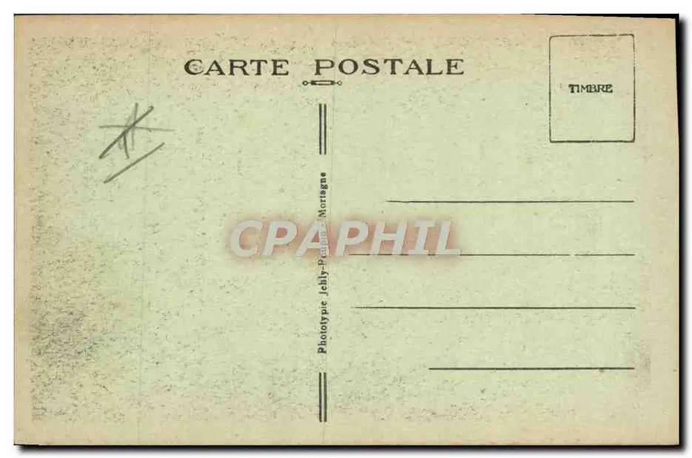 Cercle des Sous Officiers — Intérieur d'un bar avec barman — Phototypie Jelhy-Pendel-Mortagne - Verso
