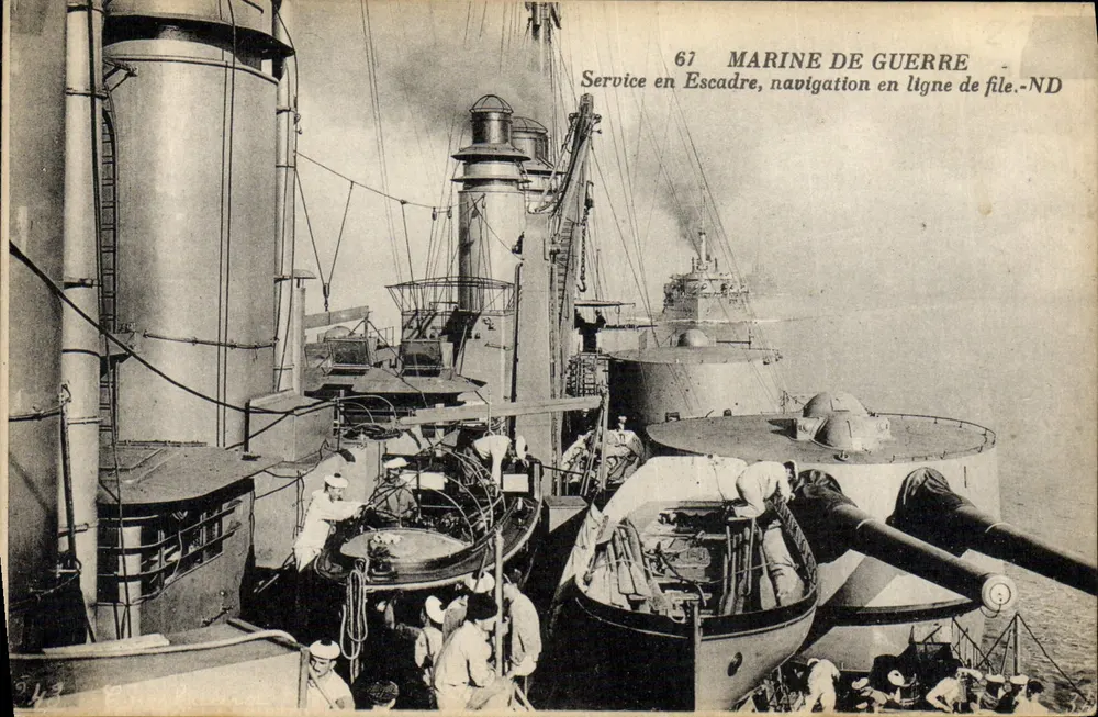 Marine-Dienst — Schiffsabteilung, Schlachtordnung — Imp. Letellier, Paris - Vorderseite