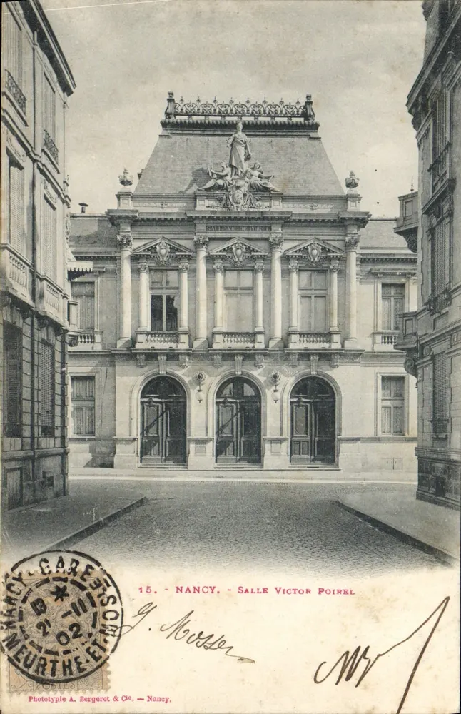 Nancy - Salle Victor Poirel — Phototypie A. Bergeret & Cie, n°15 - Vorderseite