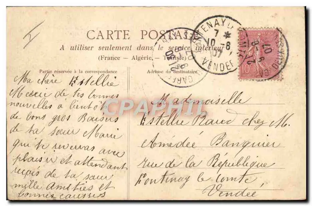 NANTES — Das Grand-Theater und die Rue Crébillon — Phototypie Dugas, Nantes, n°112 - Rückseite