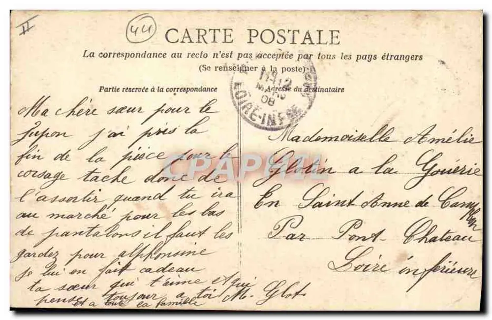 NANTES - O Grande Teatro — editor Artland-Nozais, n° 32 - Verso
