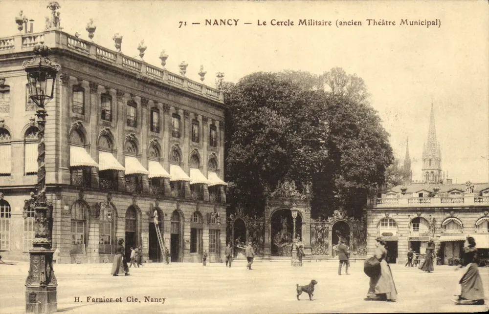 NANCY — Le Cercle Militaire (ancien Théâtre Municipal) — H. Farnier et Cie, Nancy - Vorderseite