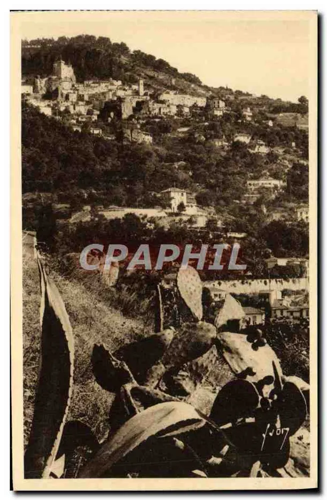 Roquebrune (Alpes-Maritimes) — no seu ninho de verde — Éditions d'Art YVON, Paris - Frente