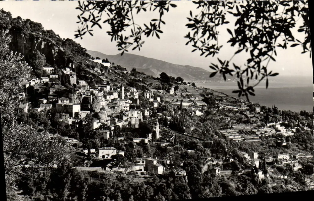 Roquebrune-Cap-Martin — Allgemeiner Blick, italienische Alpen im Hintergrund — Éditions S.E.P.T. - 2, rue Alexis-Mossa - Paris - Vorderseite