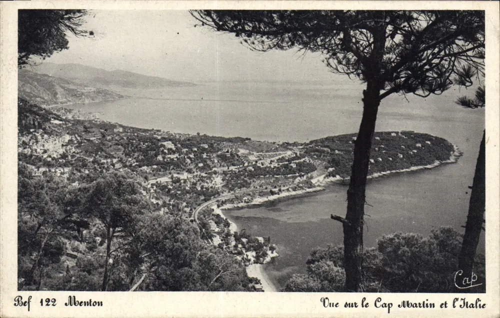 Ansicht des Cap Martin und Italiens — Montgenèvre — Bef 122 - Vorderseite