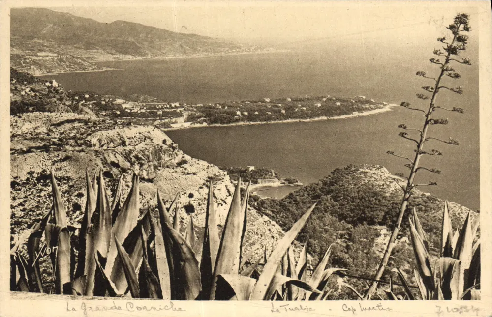 Die Große Corniche — Ansicht des Cap Martin von Turbie — Les Éditions d'Art 'La Douce France' - Vorderseite